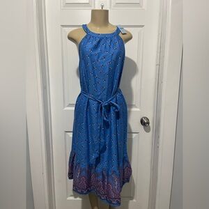 Ann Taylor Blue Halter Dress